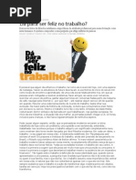 Ser Feliz No Trabalho