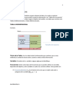 Tablas de Frecuencias