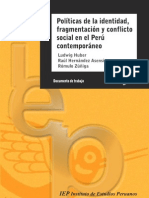 Políticas de la identidad, fragmentación y conflicto social en el Perú contemporáneo.