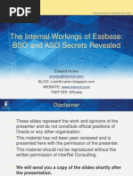 Internal Workings of Essbase-ASO & BSO Secrets Revealed