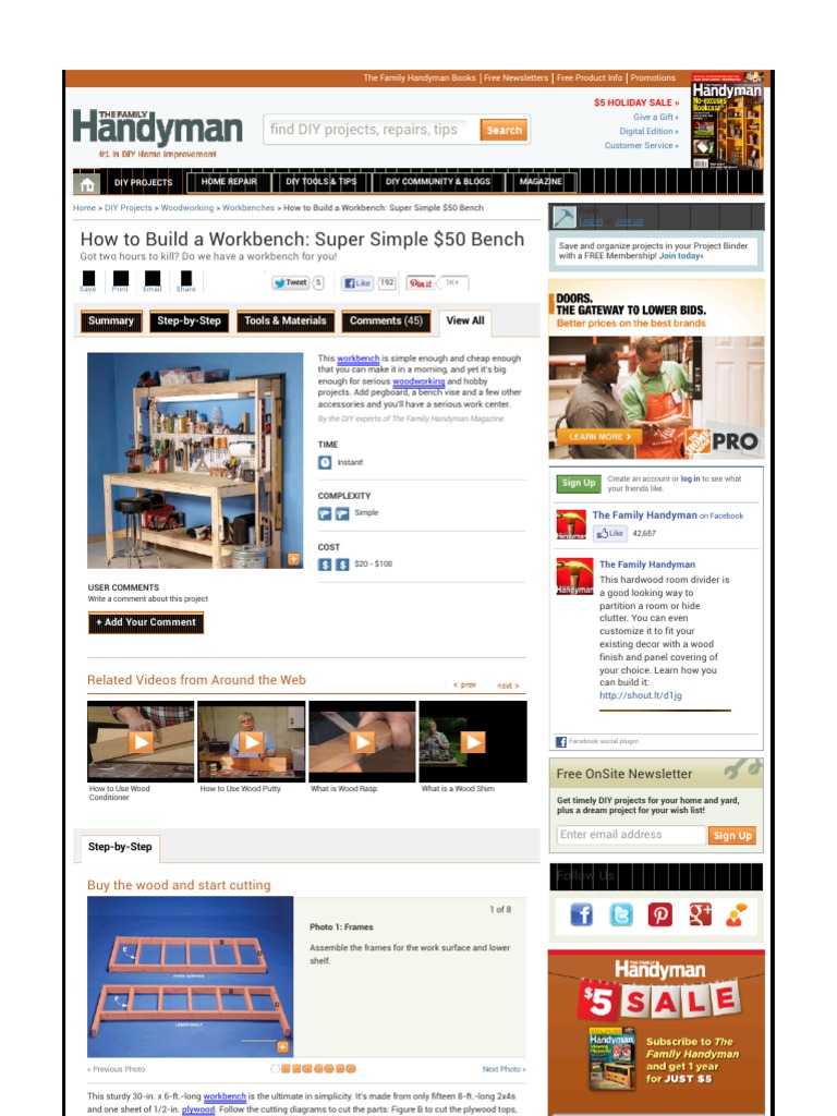 How To Build A Workbench | PDF | Games & Activities | Art