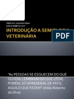 Introdução A Semiologia Veterinária Aula 1