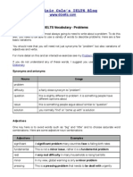 IELTS Vocabulary Problem PDF