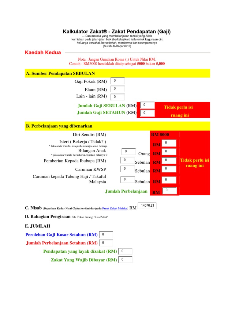 Kalkulator Zakat PDF