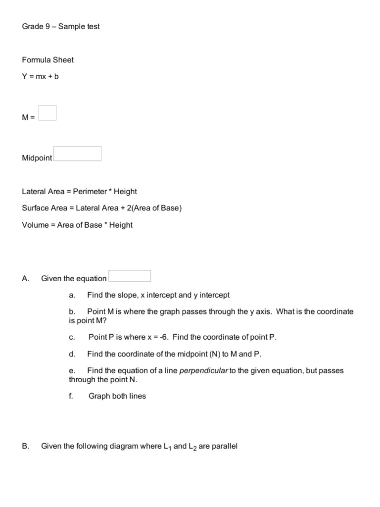 Grade 9 Math | PDF | Area | Triangle