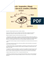 Acupresión y Masaje Tratamiento Ojos Secos