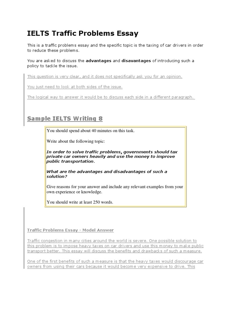 What are the problems caused by traffic congestion image