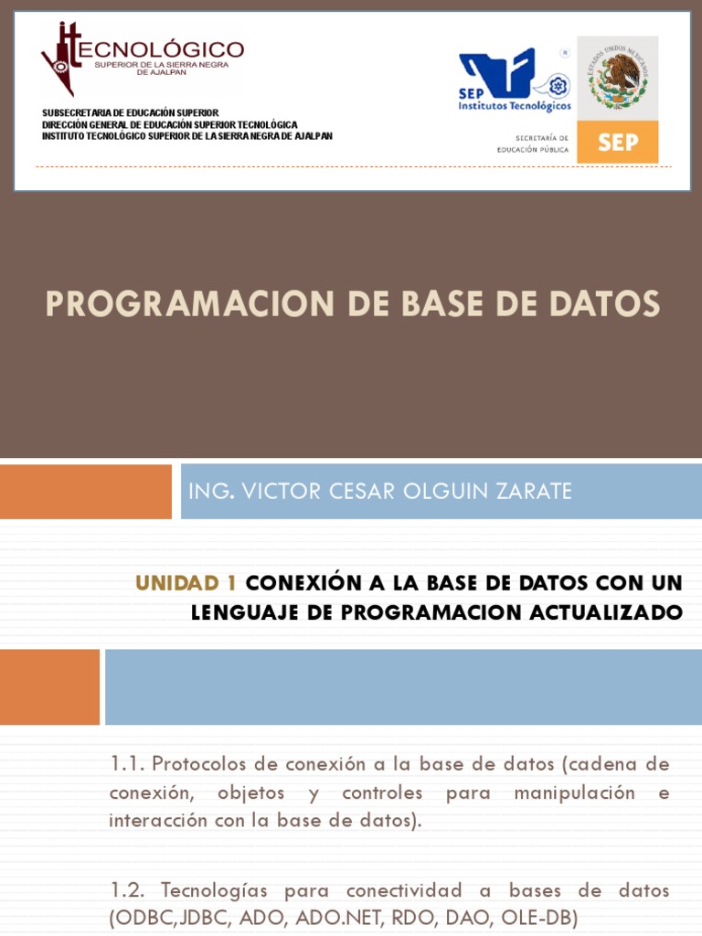 Programacion de Base de Datos | PDF | Servidor SQL de Microsoft | Bases ...