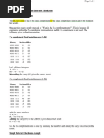 01-Short Description of The Internet Checksum