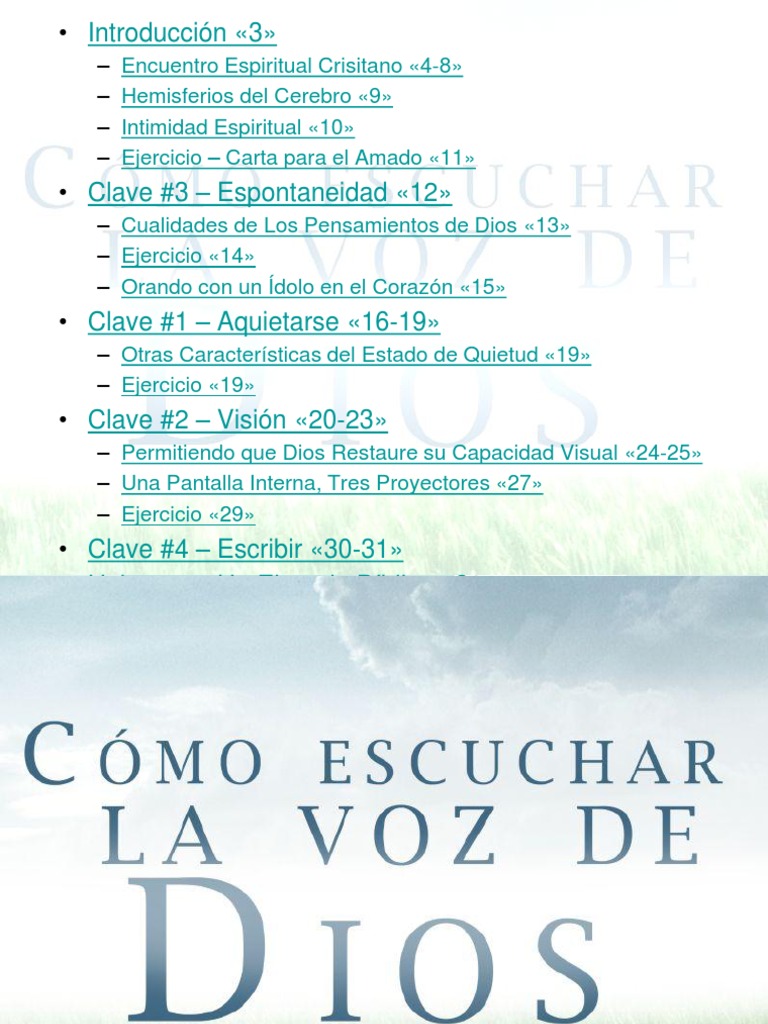 Claves para Escuchar la Voz de Dios | PDF | Alma | Oración