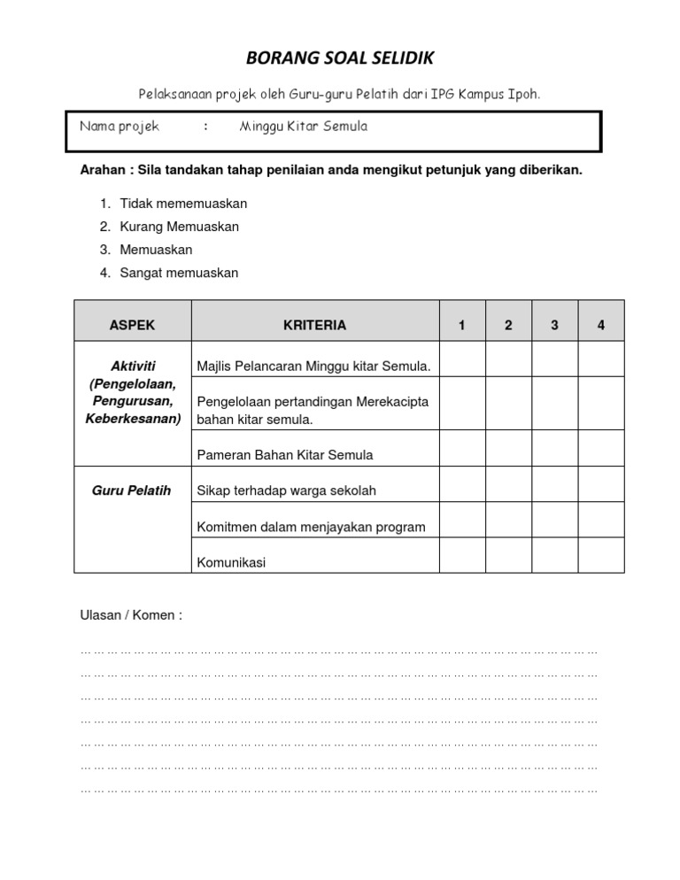 Contoh Soalan Kajian Keberkesanan - Contoh 408