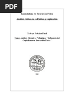 Analisis Critico de La Politica y Legislacion