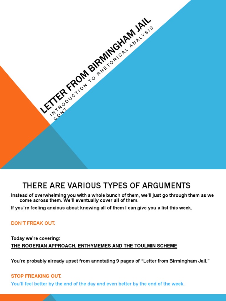 Rogerian Letter From Birmingham Jail | PDF | Argument | Logic