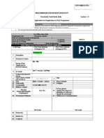 Application For Registration in Ph. D