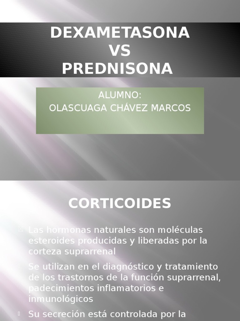 DEXAMETASONA Vs Precnisona | PDF