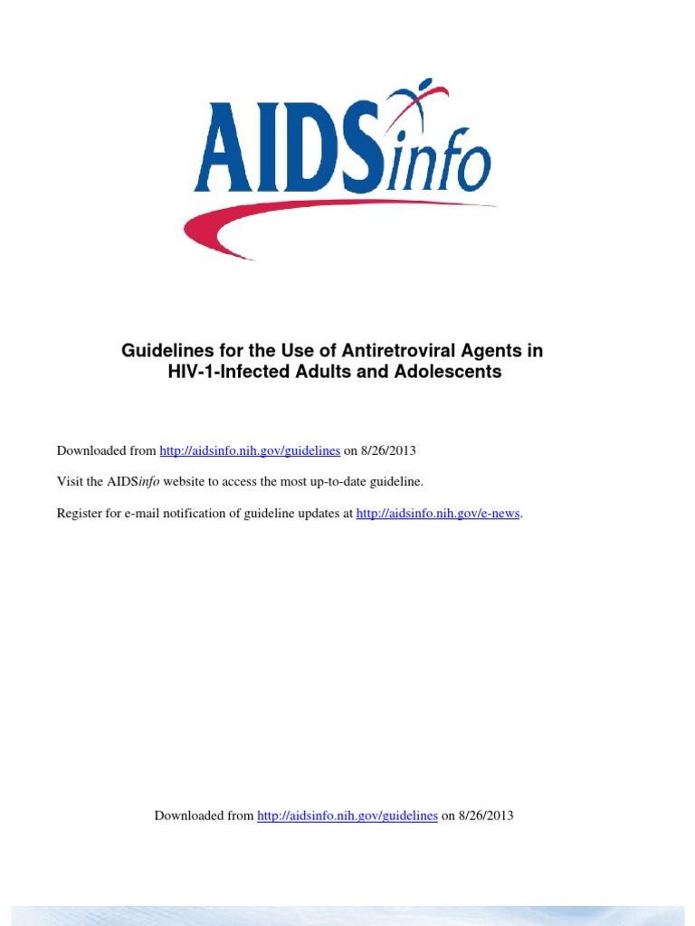 Hiv Guideline | PDF | Management Of Hiv/Aids | Hiv/Aids