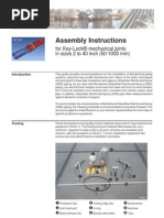 Assembly Instruction Key Lock Mexhanical Joints in Sizes 2 To 40 Inch (50-1000 MM) - FP161A