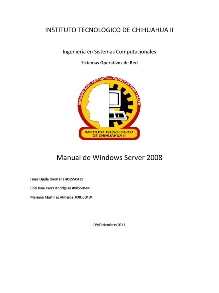 Manual Windows Server 2008 PDF | PDF
