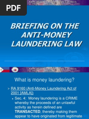 Anti Money Laundering Act Philippines