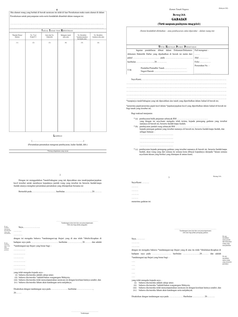 Form16a - Land Office | PDF