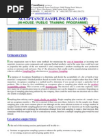 5.acceptance Sampling Plan CourseOutline