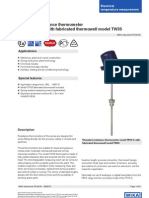 WIKA DS TE 60.03 Resistance Thermometer Model TR10-C With Fabricated Thermowell