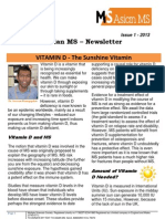 Asian MS Newsletter Issue 1, 2013