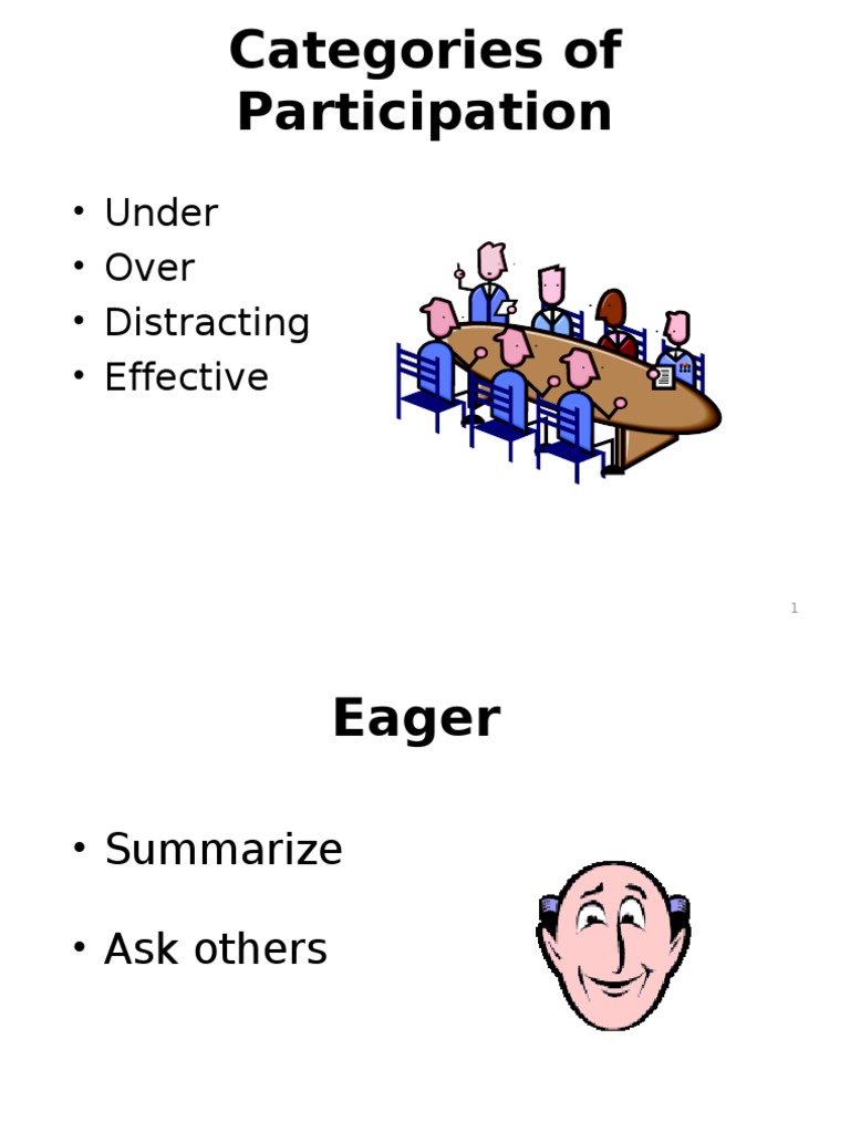 Types of Participation in Discussions | PDF