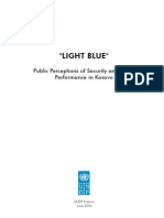 "LIGHT BLUE": Public Perceptions of Security and Police Performance in Kosovo.