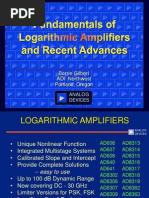 Logarithmic Amplifiers