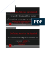 Basic Spanish (Articles) - Signed