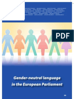 Gender-Neutral Language in The European Parliament PDF
