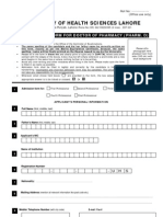 Pharmacology Admission Test Outline and Notes