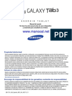Samsung Galaxy Tab 3 Wifi Spanish User Manual