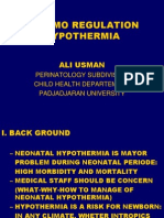 Thermo Regulation Hypothermia: Ali Usman