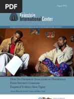 How do Different Indicators of Household Food Security Compare?