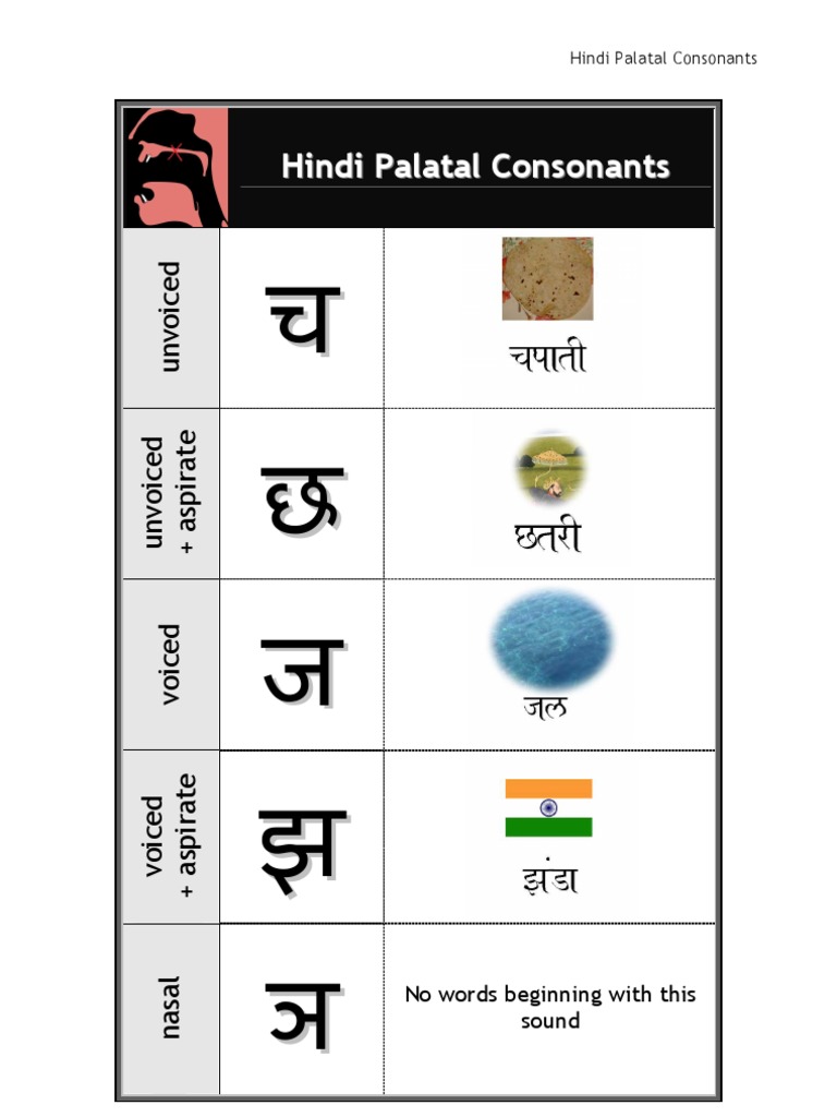 Hindi Palatal Consonants
