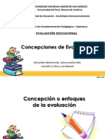 Concepciones de Evaluación