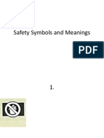 Safety Symbols and Meanings
