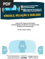 Anais II Congresso Sul Brasileiro de Fenomenologia 2011