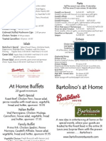 Bartolinos Athome Menu