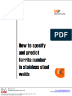 How To Specify and Predict Ferrite Number in Stainless Steel Welds