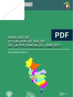 Analisis de Situacion de Salud Provincia de Lima 2011