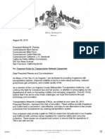 Letter to California Public Utilities Commissioners from Mayor Eric Garcetti
