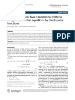 Solving Nonlinear Two-Dimensional Volterra Integro-Differential Equations by Block-Pulse Functions