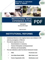 Institutional Reform Experience in Punjab
