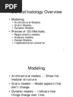 OO Methodology Overview: - Modeling