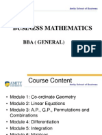 Business Mathematics: Bba (General)
