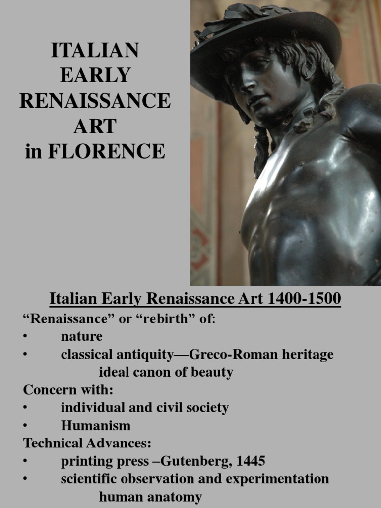 Italian Early Renaissance Art in Florence | PDF | Classics