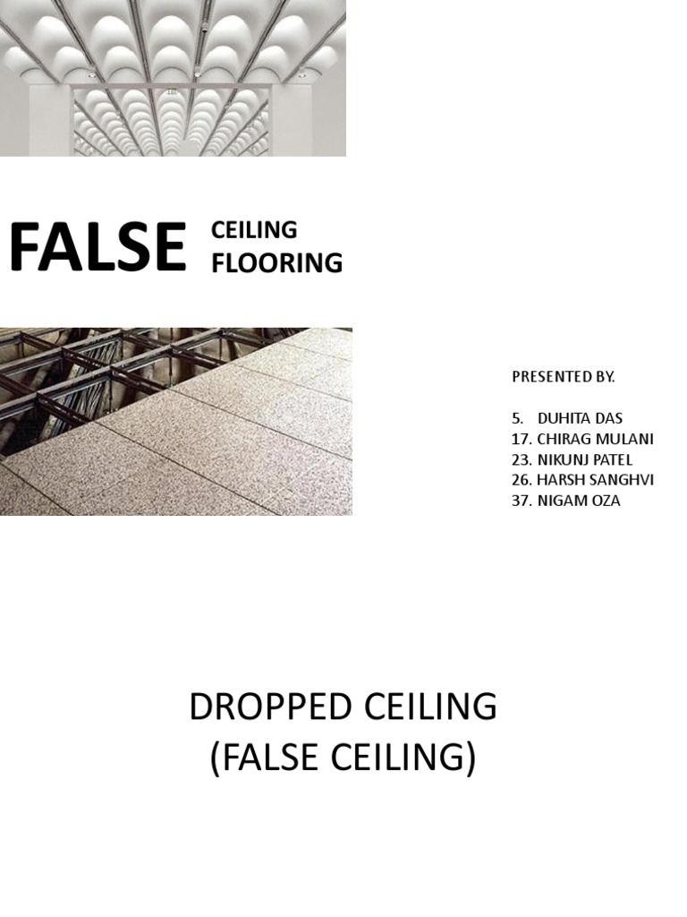 False Ceiling Construction Overview | PDF | Building | Structural ...
